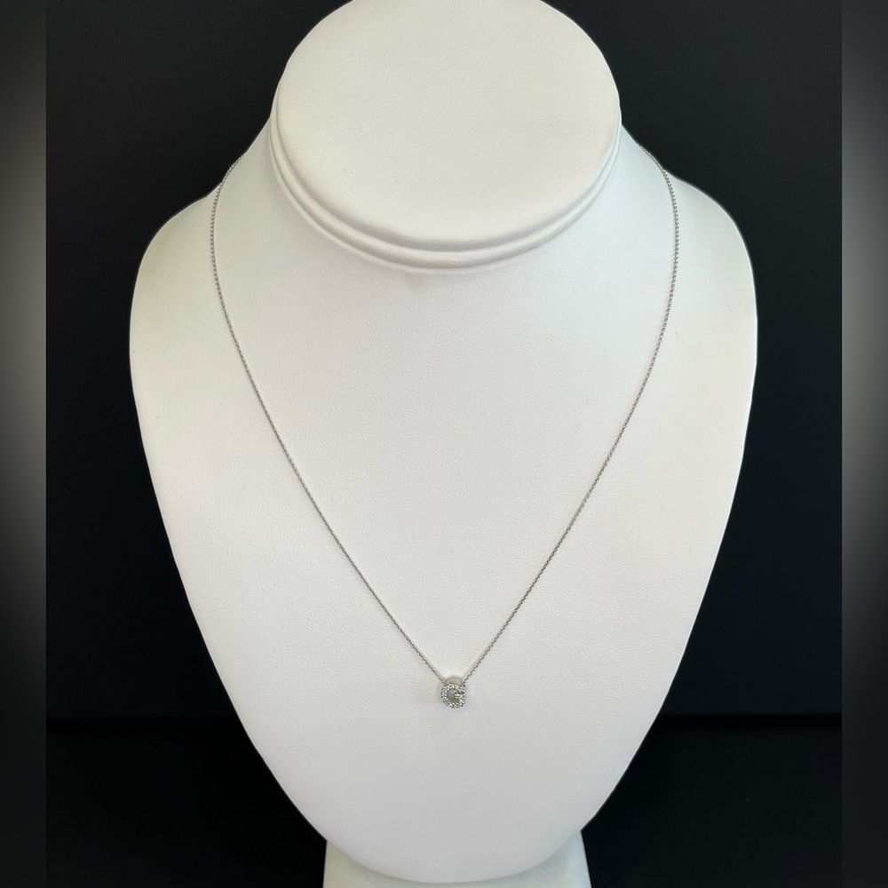 ROBERTO COIN
18k White Gold Diamond Tiny Treasures
Love Letter 'G' Necklace